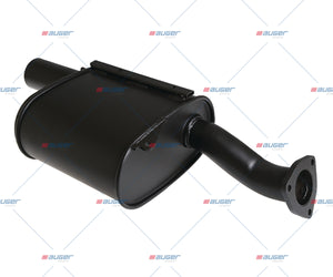 Silencer, Exhaust - Fits Volvo