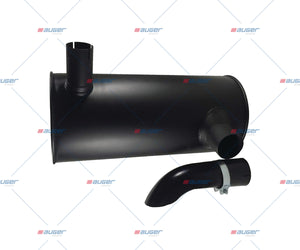 Silencer, Exhaust - Fits Scania