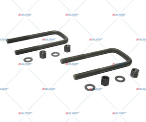 U Bolt Kit, Spring - Fits Universal