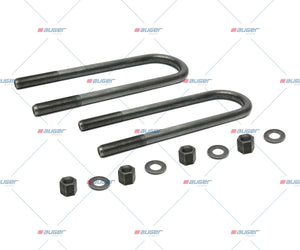 U Bolt Kit, Spring - Fits Universal