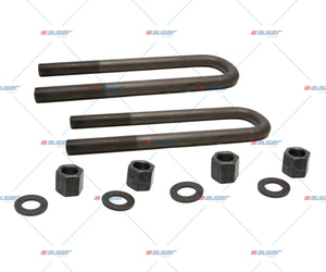 U Bolt Kit, Spring - Fits Scania