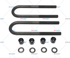 U Bolt Kit, Spring Suspension - Fits Scania
