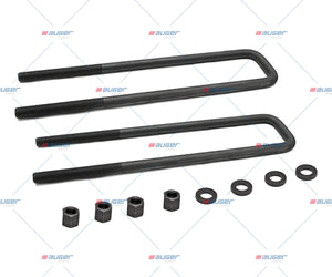 U Bolt Kit, Spring Suspension - Fits Scania