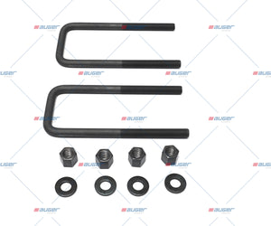 U Bolt Kit, Spring Suspension - Fits Universal