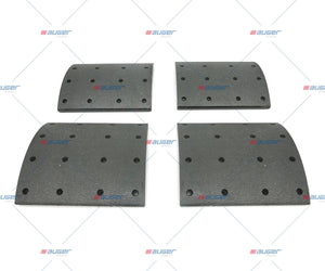 Lining Kit, Brake Drum - Fits Scania