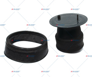 Air Spring, Comp. Type w/ Steel Piston - Fits Scania